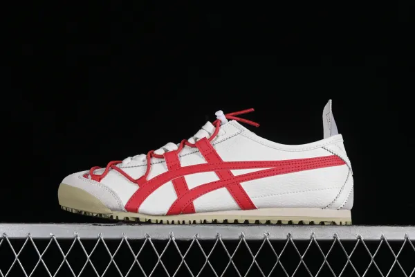 Asics Onitsuka Tiger Mexico 66 White Red Sneakers - 1