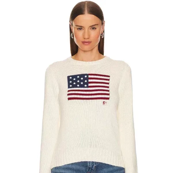 Ralph Lauren Flag Knit Sweater Ivory - 1