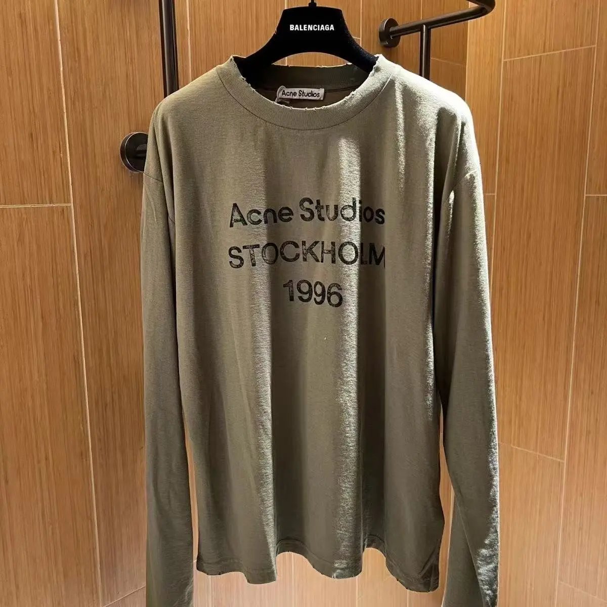 Acne Studios Stockholm 1996 Washed Black Long-Sleeve T-Shirt - 7