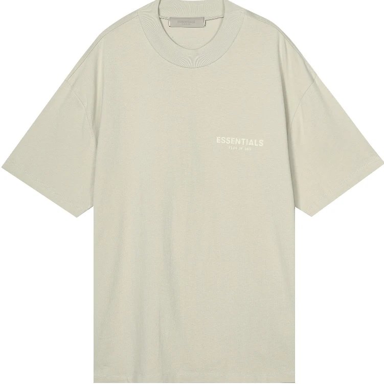 Fear of God Essentials Logo Print Heather Gray T-Shirt - 11