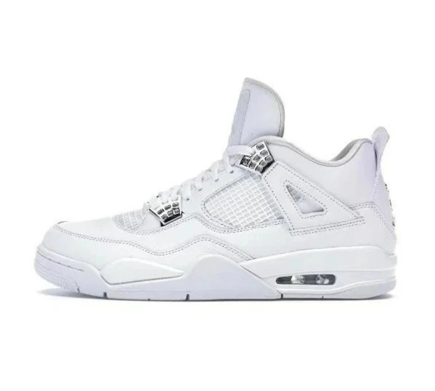 308497-100/Pure White Silver Buckle