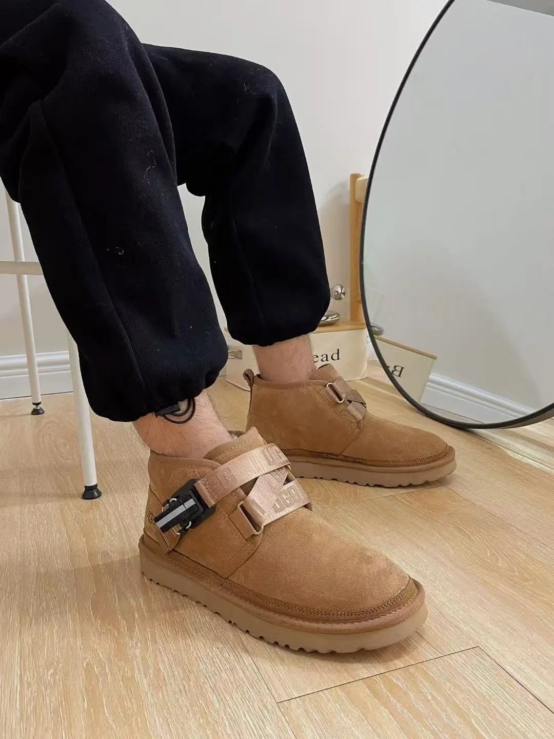 UGG Boots Shearling-Lined Double-Strap Buckle Ankle image 5