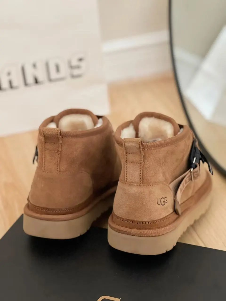 UGG Boots Shearling-Lined Double-Strap Buckle Ankle image 8