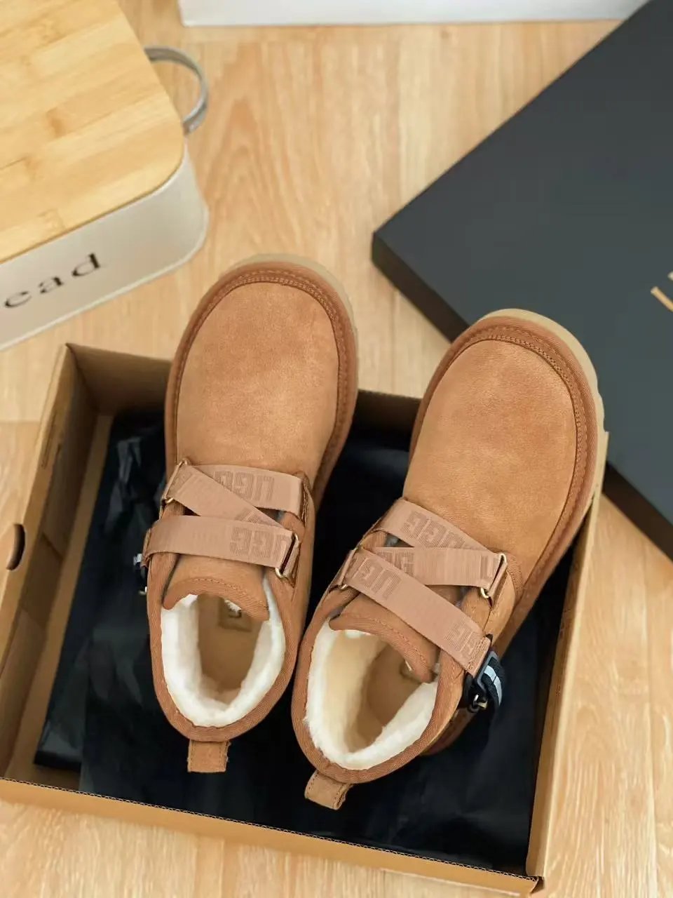 UGG Boots Shearling-Lined Double-Strap Buckle Ankle image 7