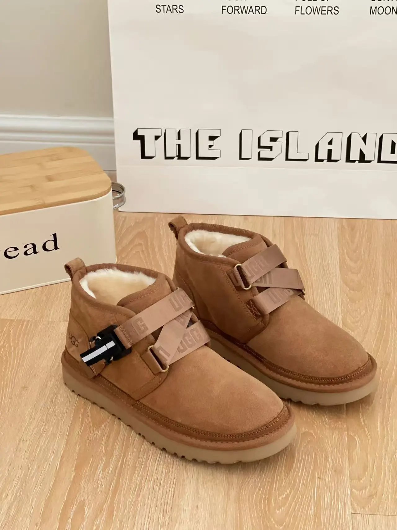 UGG Boots Shearling-Lined Double-Strap Buckle Ankle image 3