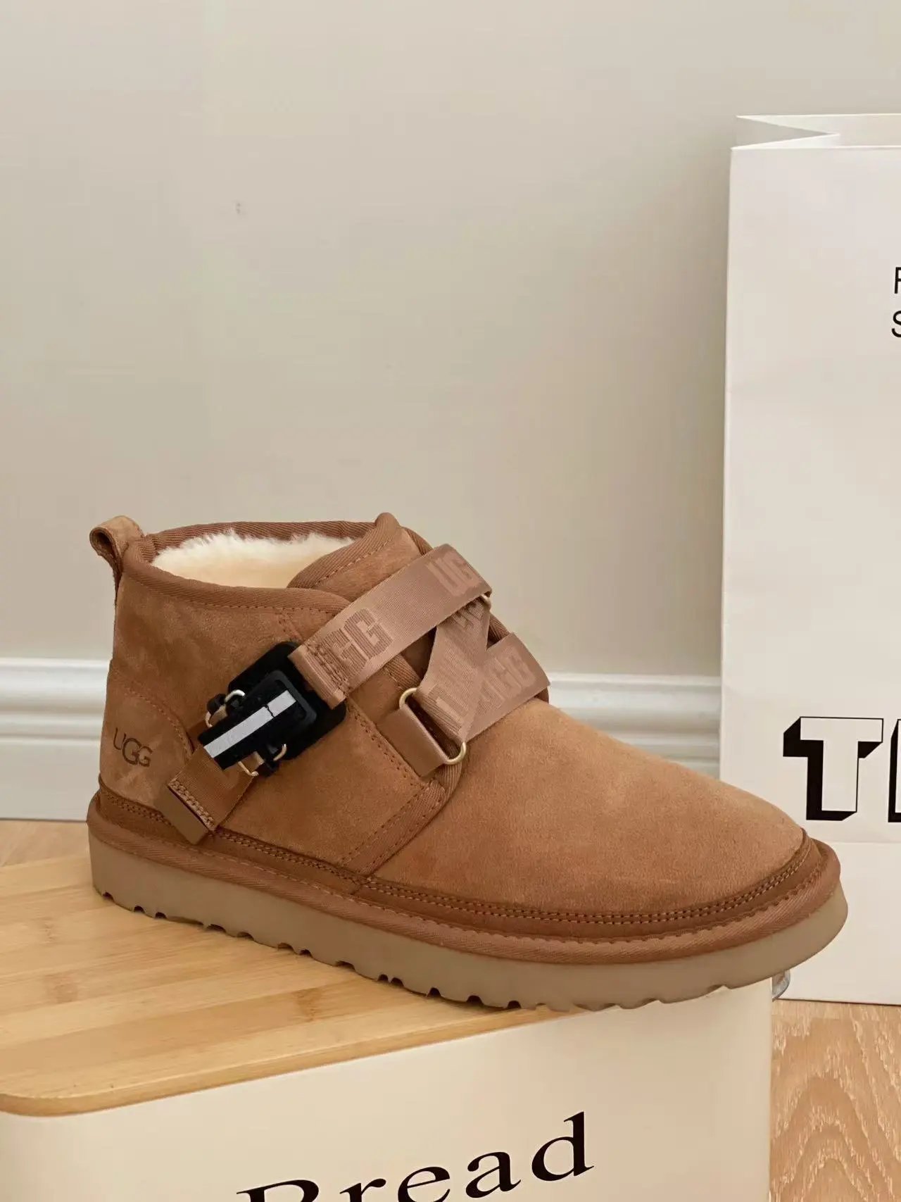 UGG Boots Shearling-Lined Double-Strap Buckle Ankle image 4