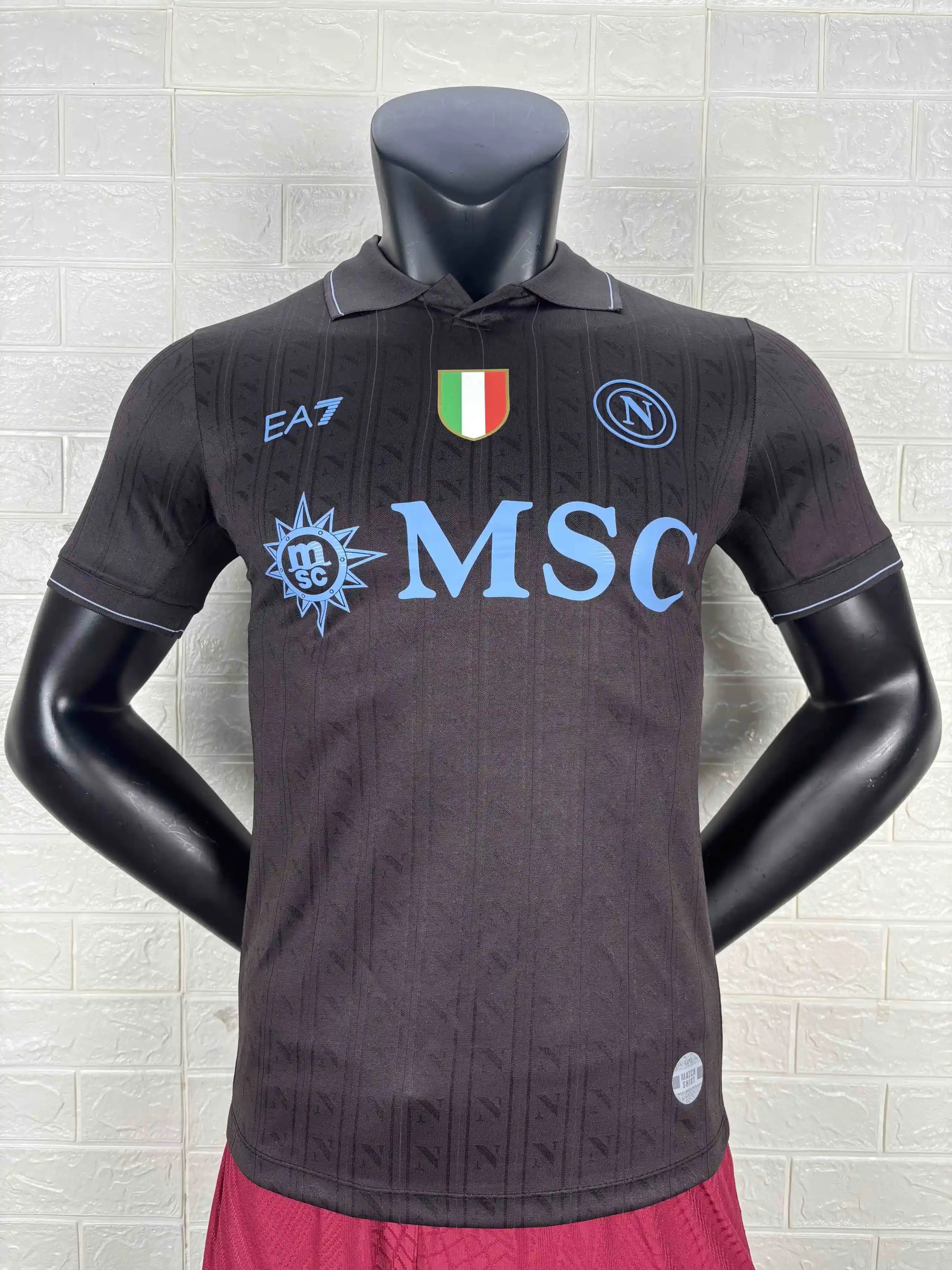 EA7 Black Short Sleeve Polo Shirt