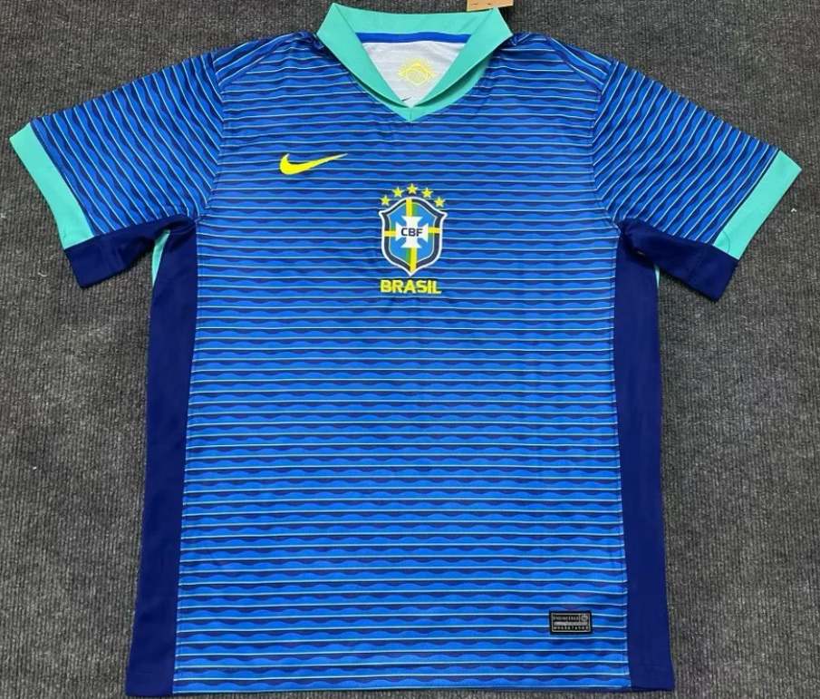 Nike Blue Brazil Soccer Jersey