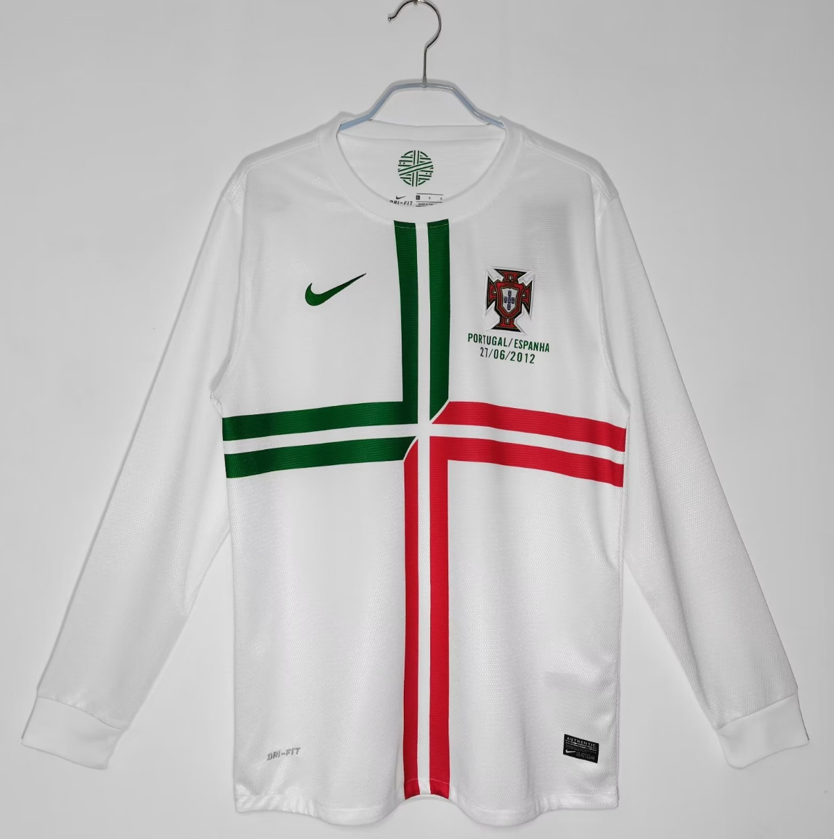 Nike White Long Sleeve Portugal Jersey