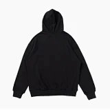 Black Layered Panel Hoodie 521719162