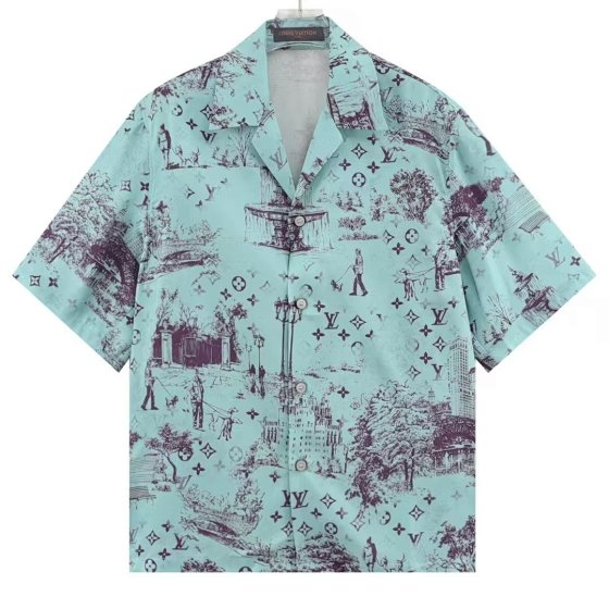 L Park printed shirt with short sleeves
