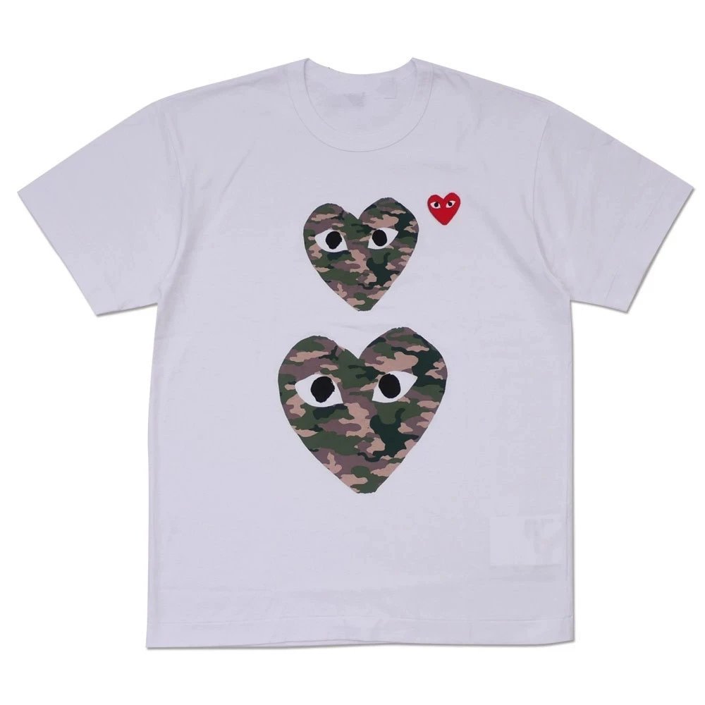 Up and down camouflage heart