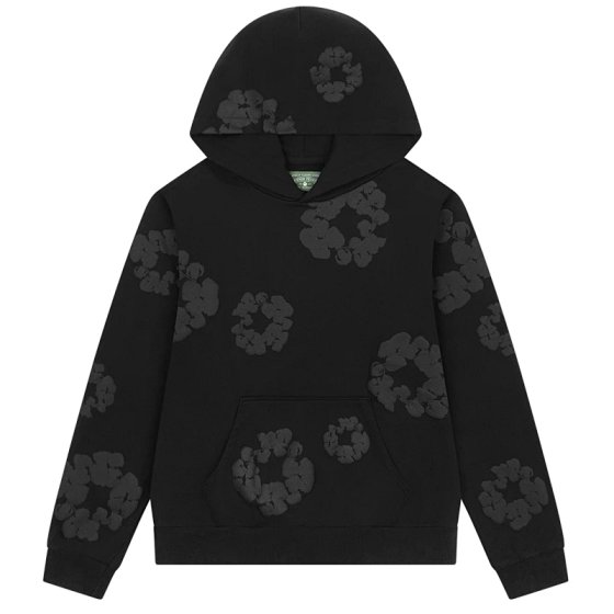 DU710--Cottonwood-Europe and the United States tide high-quality foam printing hooded sweater set