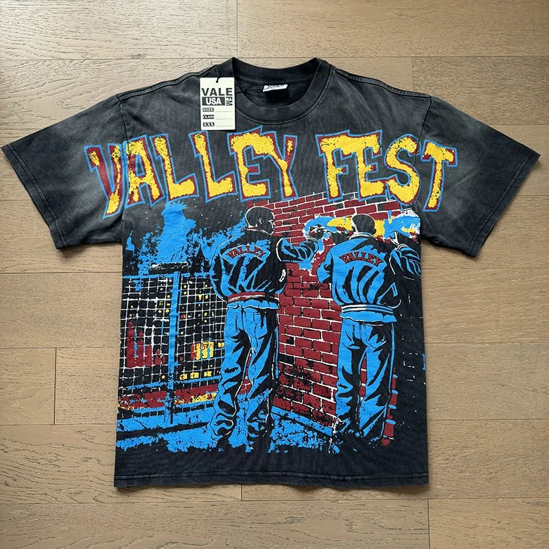 VALE Valley Fest Graphic T-shirt Washed Black