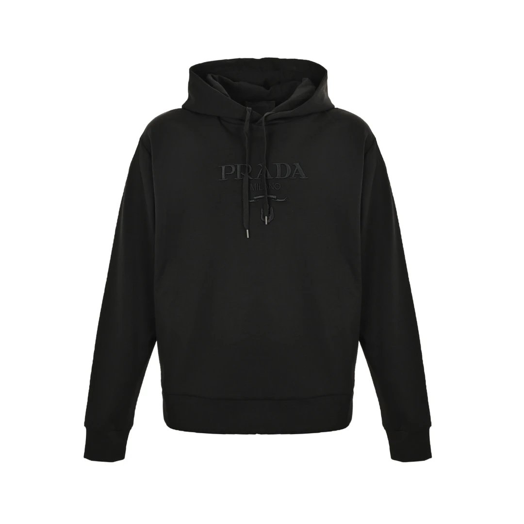 Pra * d1a 24Fw hooded sweatshirt
