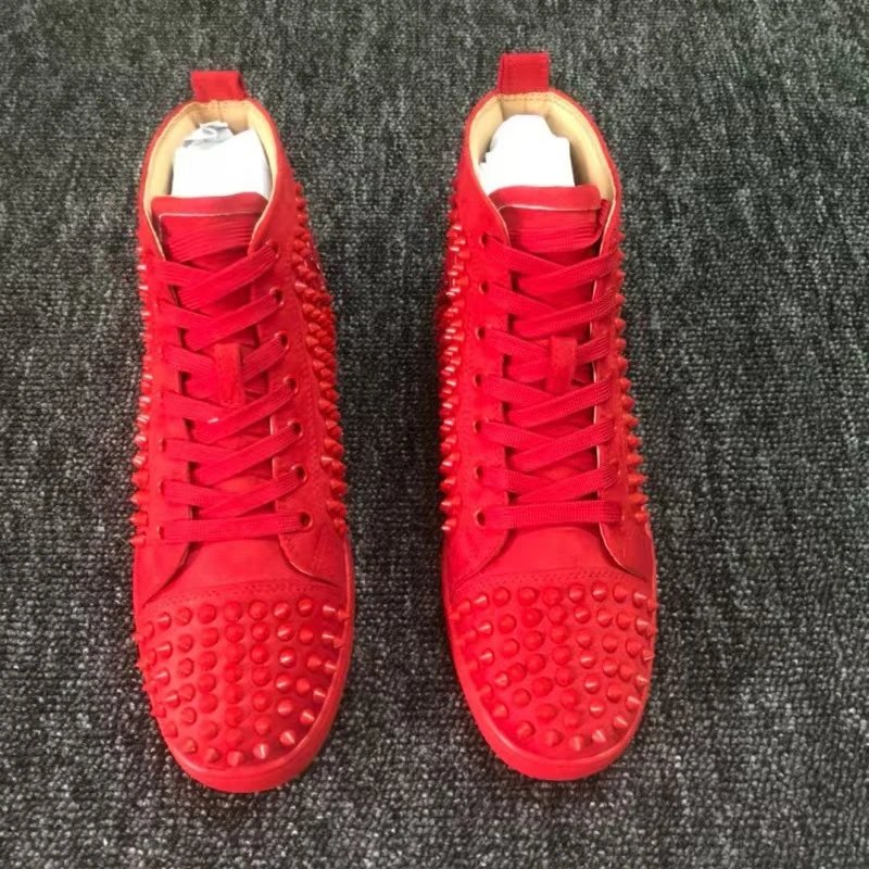 Red suede