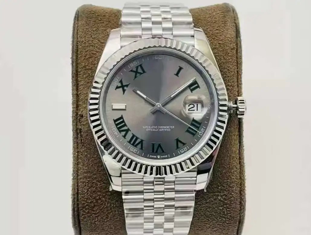 Grey Roman Numerals Dial