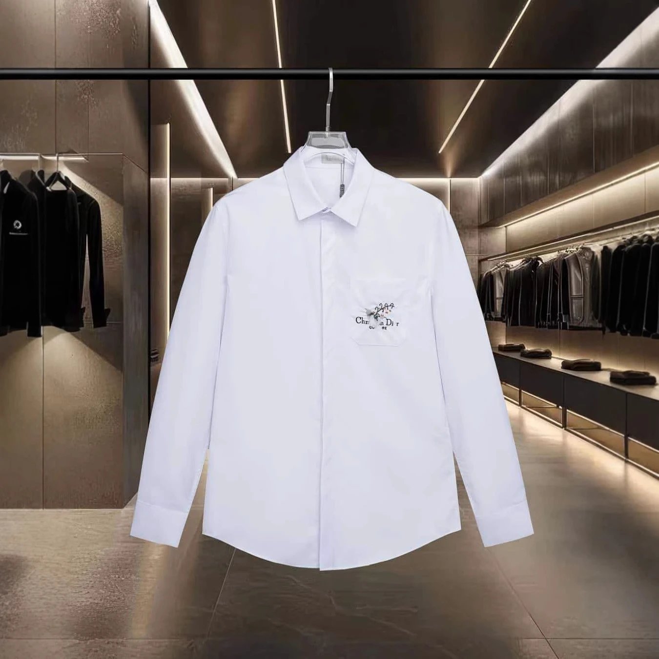 High-Quality Long Sleeve Casual Relaxed Collared Shirt Unisex photo 6