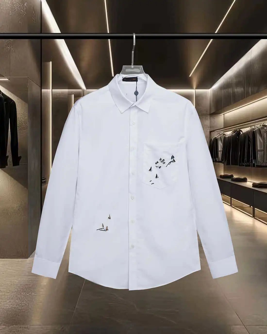 High-Quality Long Sleeve Casual Relaxed Collared Shirt Unisex photo 3