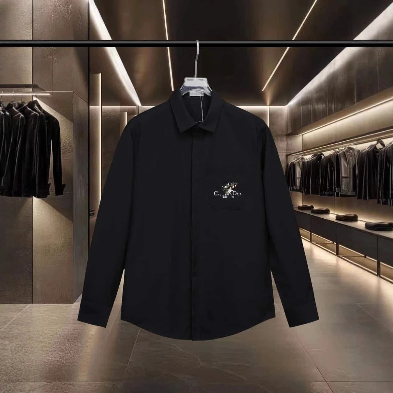 High-Quality Long Sleeve Casual Relaxed Collared Shirt Unisex photo 7