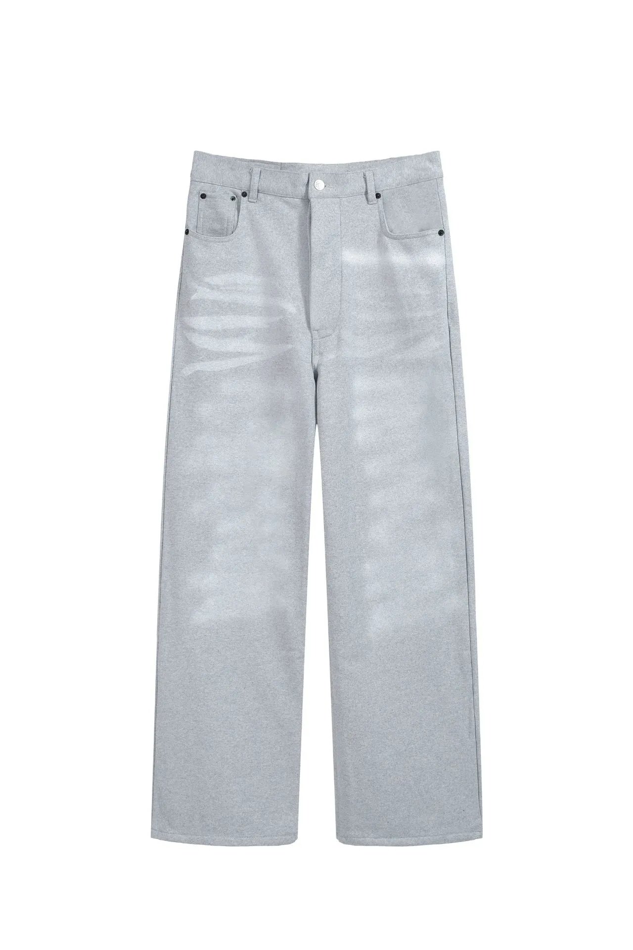 Vintage Wash Letter Print Pants photo 7