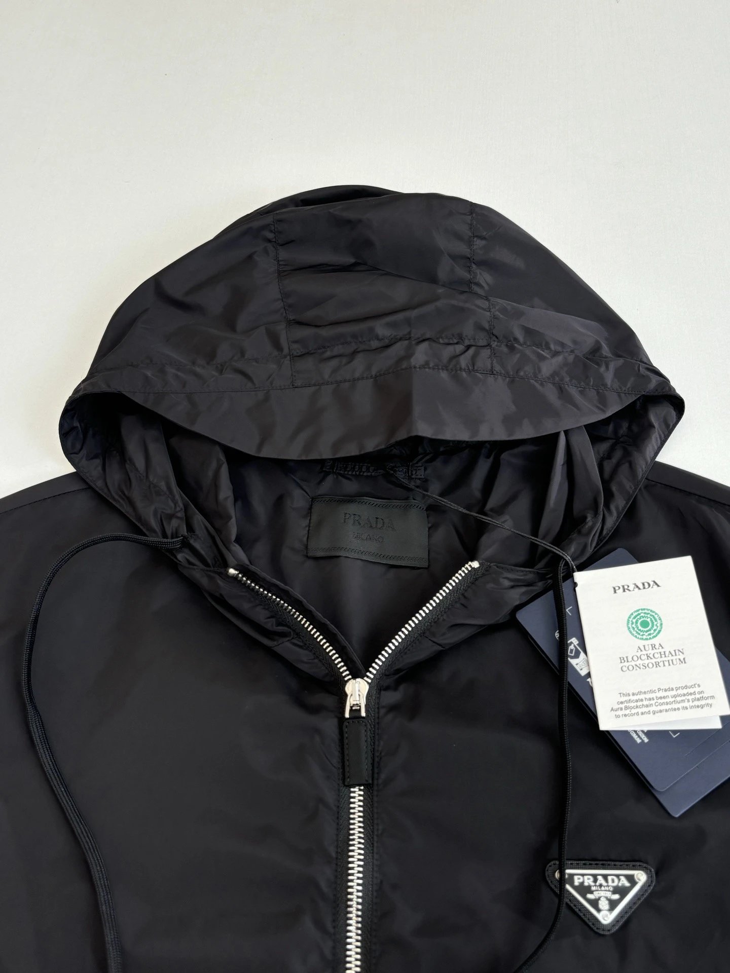 Nylon Classic Zip Windbreaker Jacket photo 4