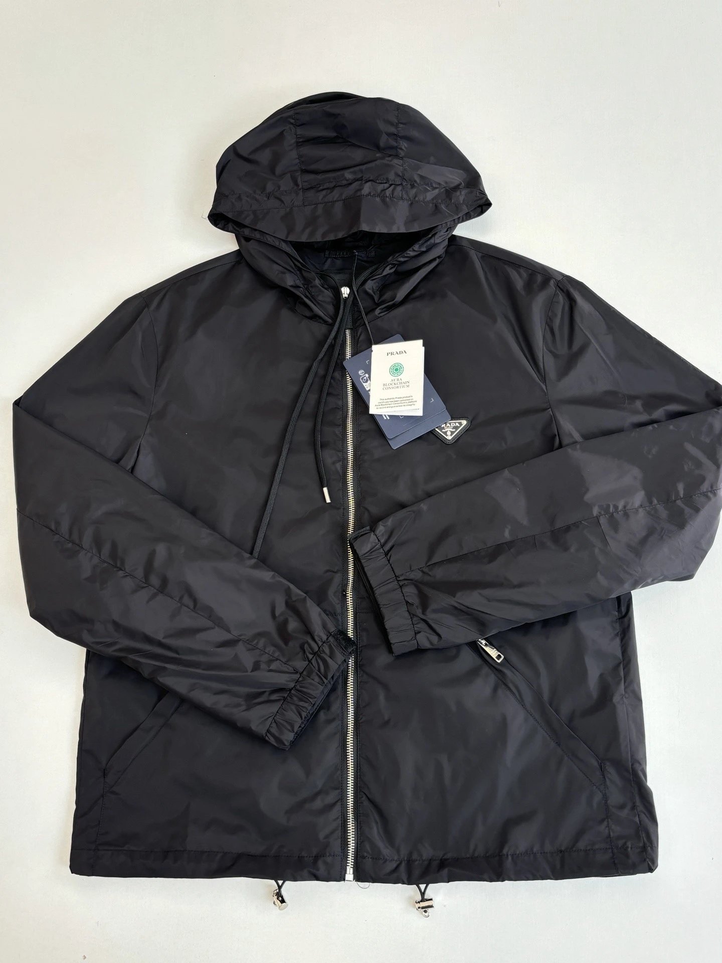 Nylon Classic Zip Windbreaker Jacket photo 3