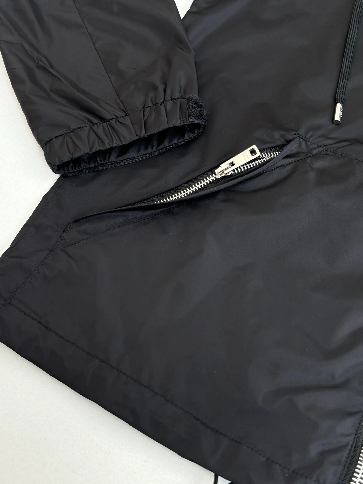 Nylon Classic Zip Windbreaker Jacket photo 6