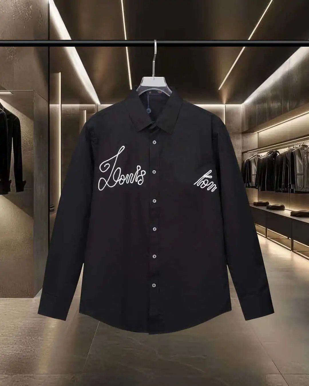 High-Quality Long Sleeve Casual Relaxed Collared Shirt Unisex photo 5