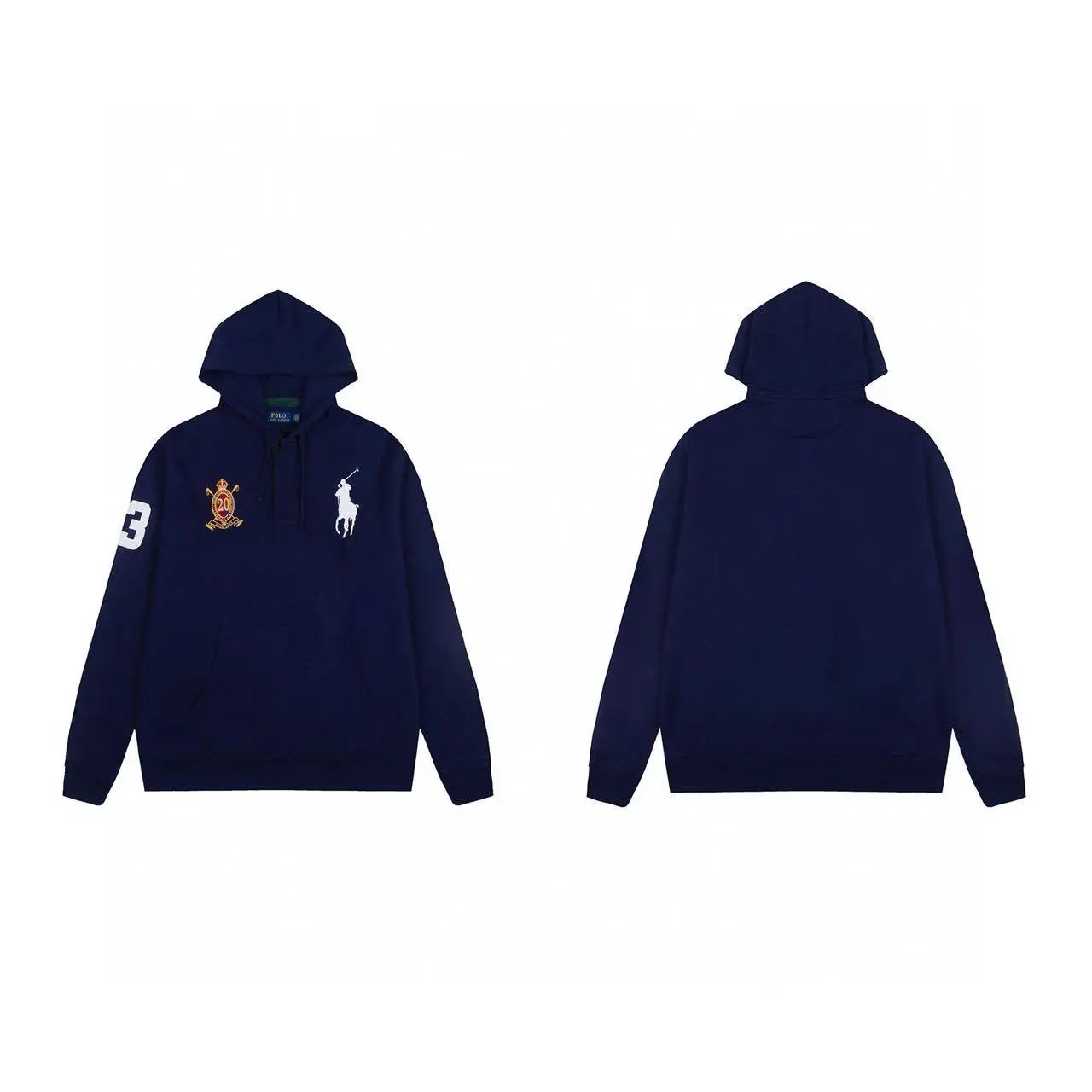 Polo Ralph Lauren Sweater Big Pony Crest Number 3 Navy