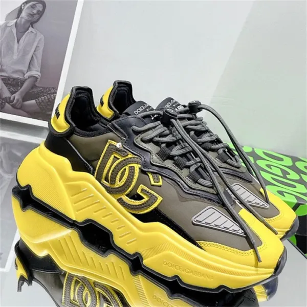 Dolce & Gabbana DG Biker Yellow Chunky Sneakers - 1
