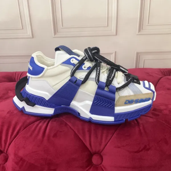 Dolce & Gabbana DG5862 Blue and White Chunky Sneakers - 1