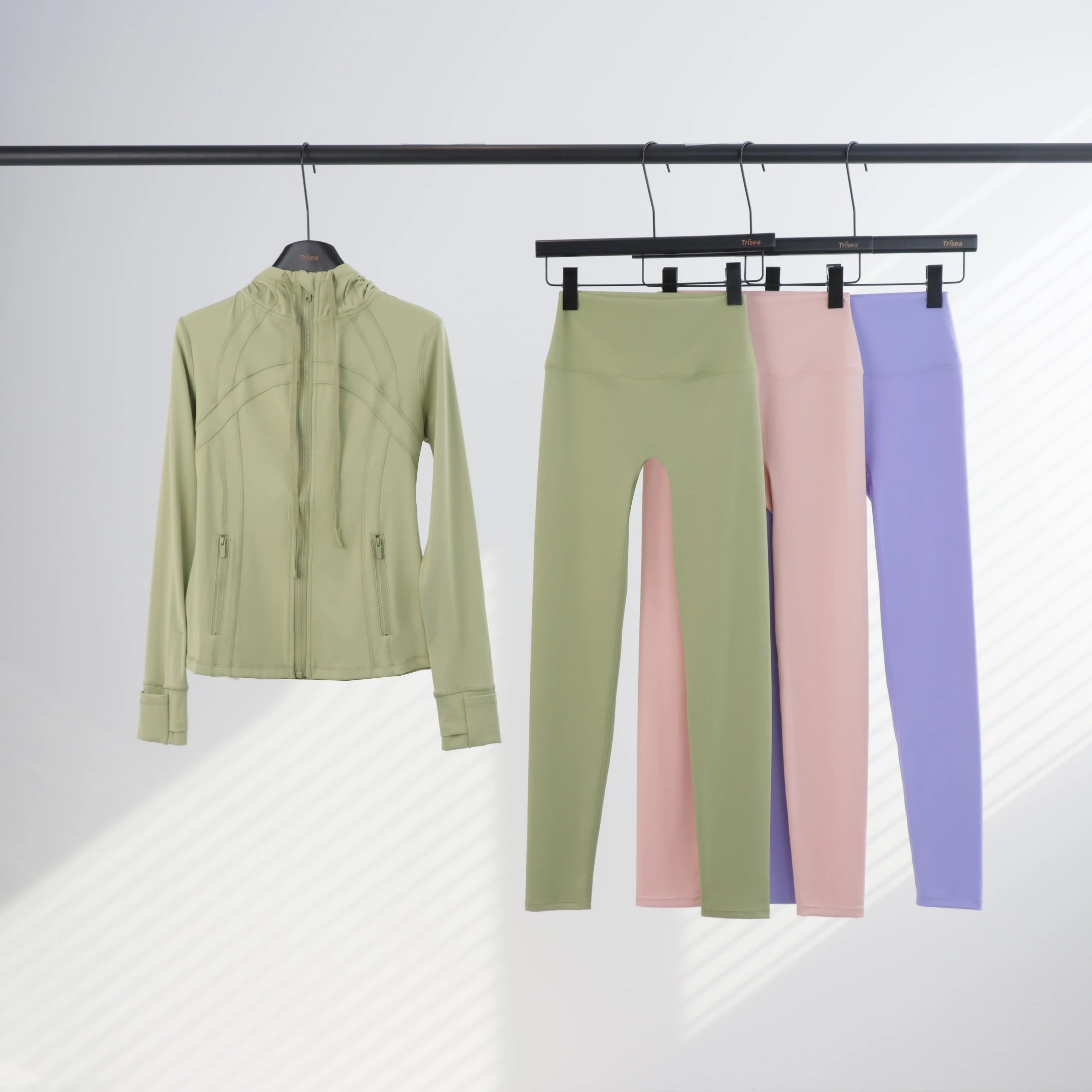 Trisea Performance Hooded Jacket & High-Waist Leggings Set Hoodie