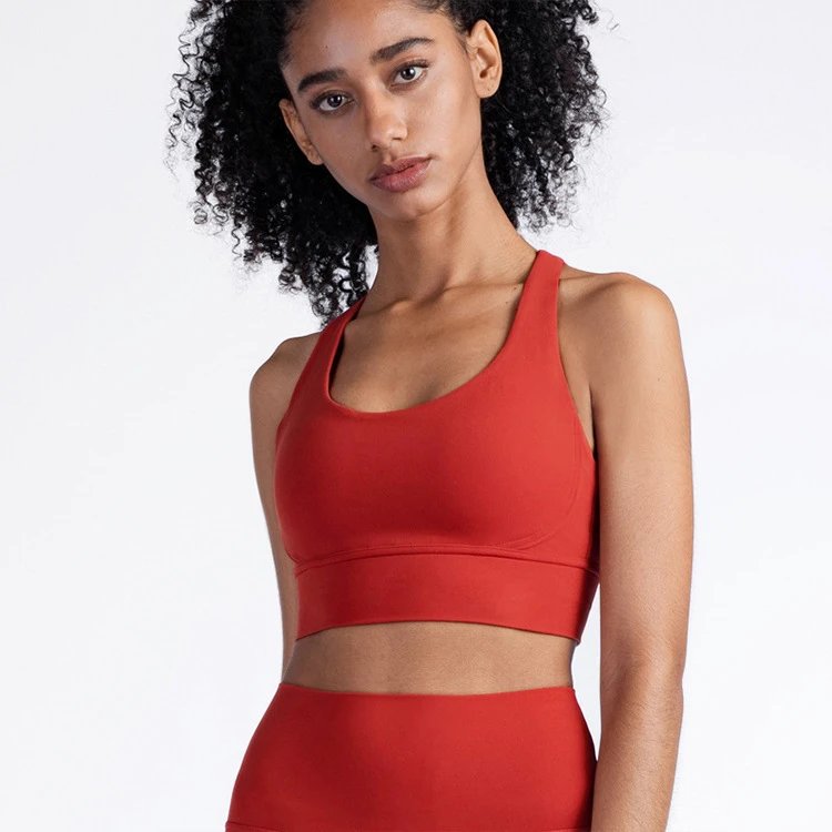Red High-Waisted Sports Bra & Legging Set