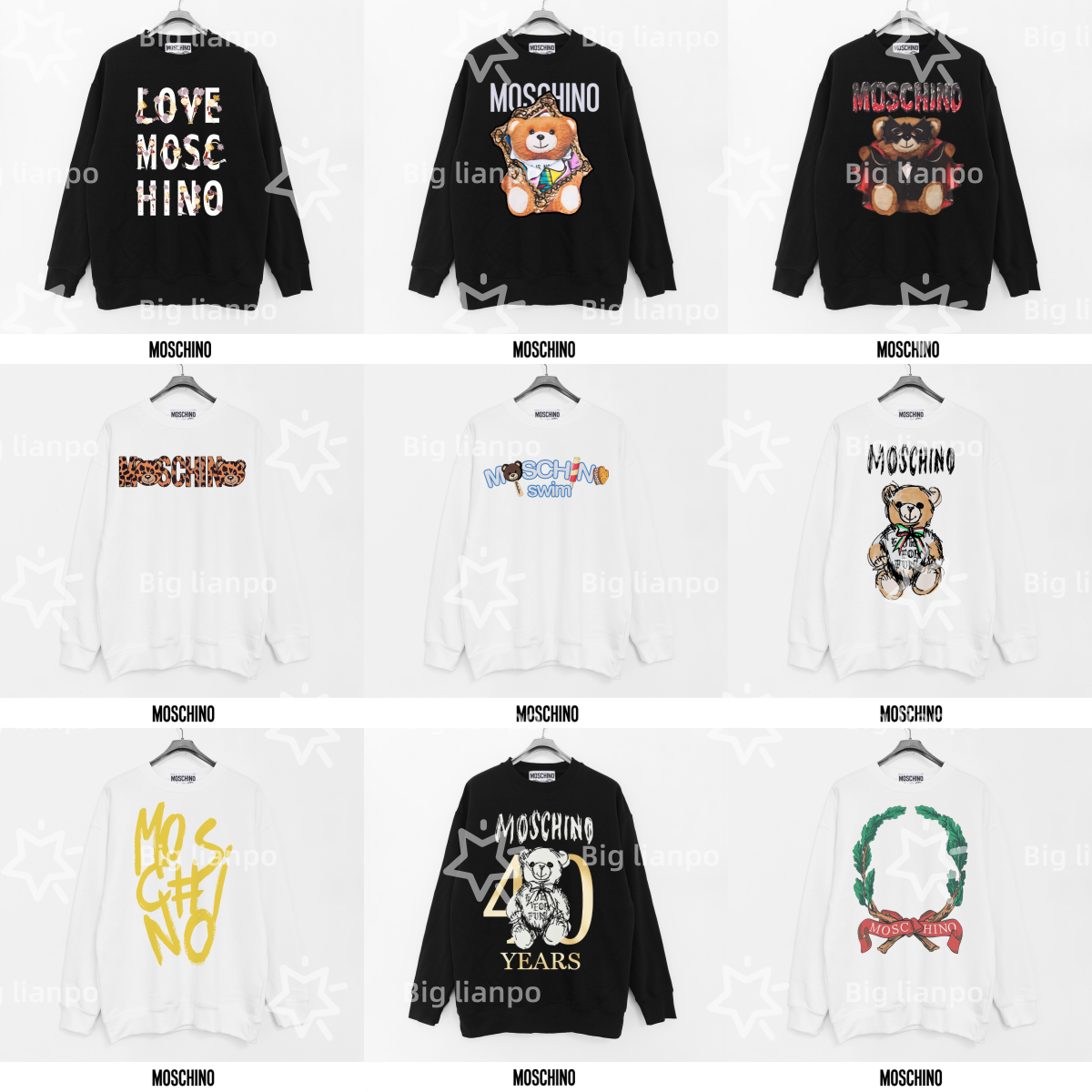 Moschino Sweatshirt (40 Colorways)