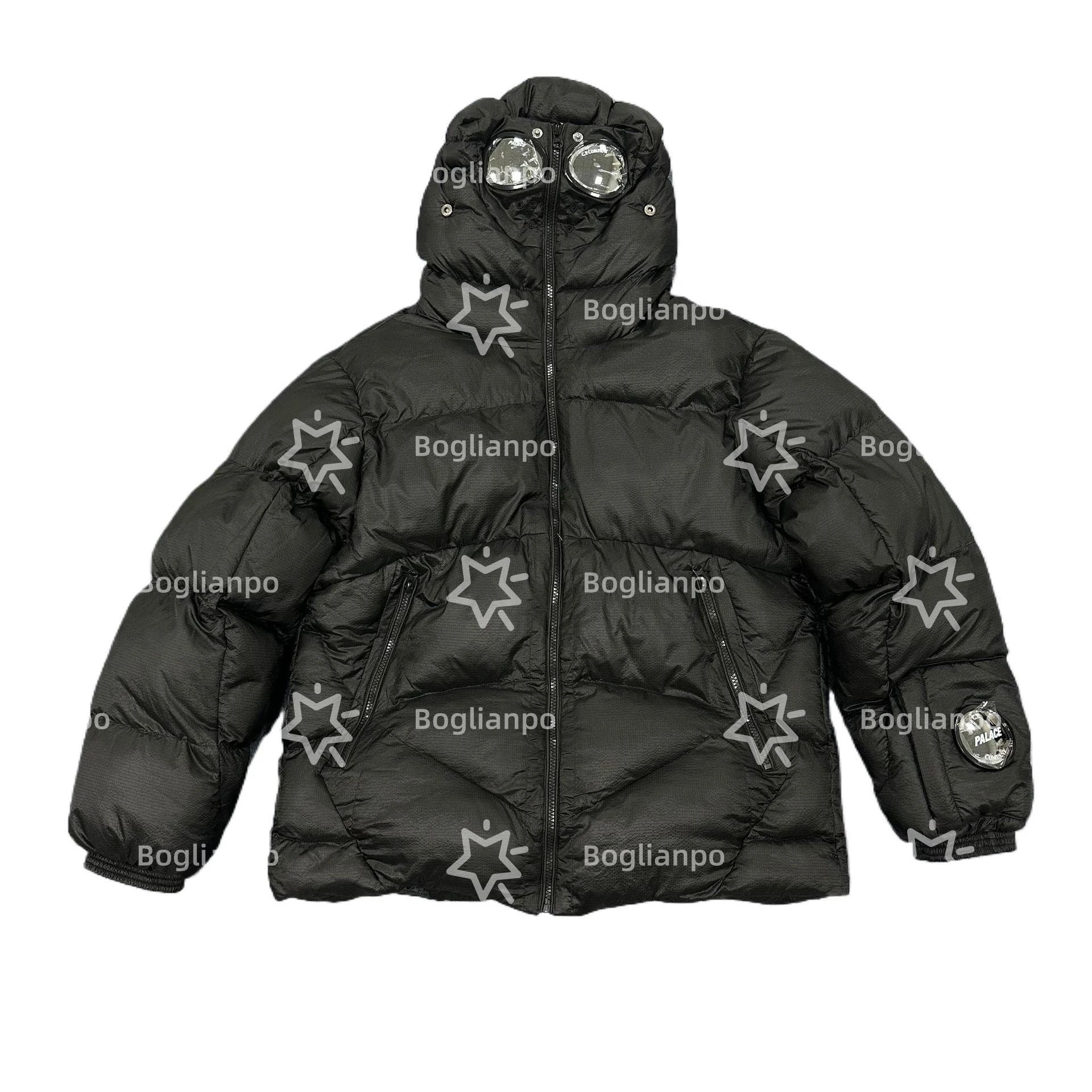 Palace Black Puffer Jacket with Goggle Hood