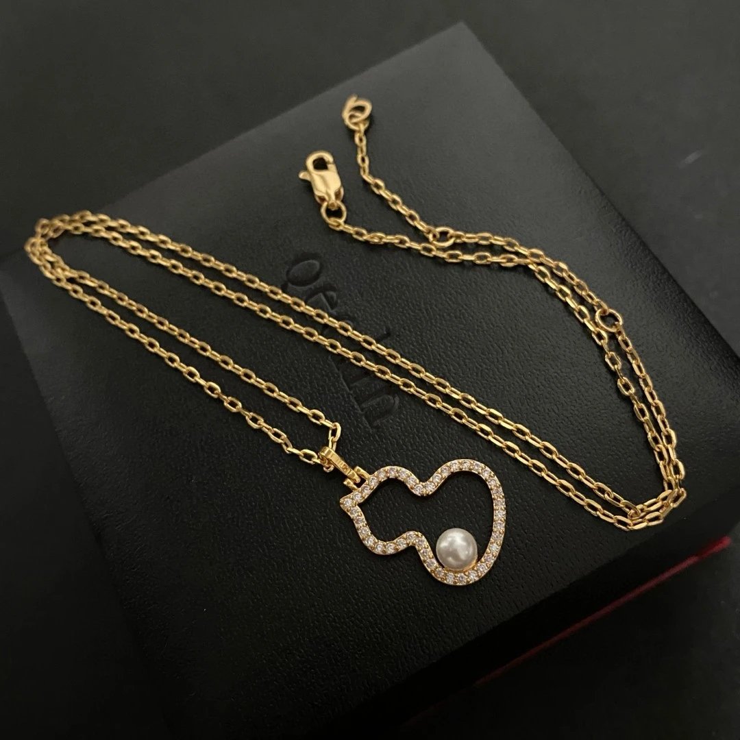 Chanel Pearl and CC Logo Necklace White Jewelry - 7