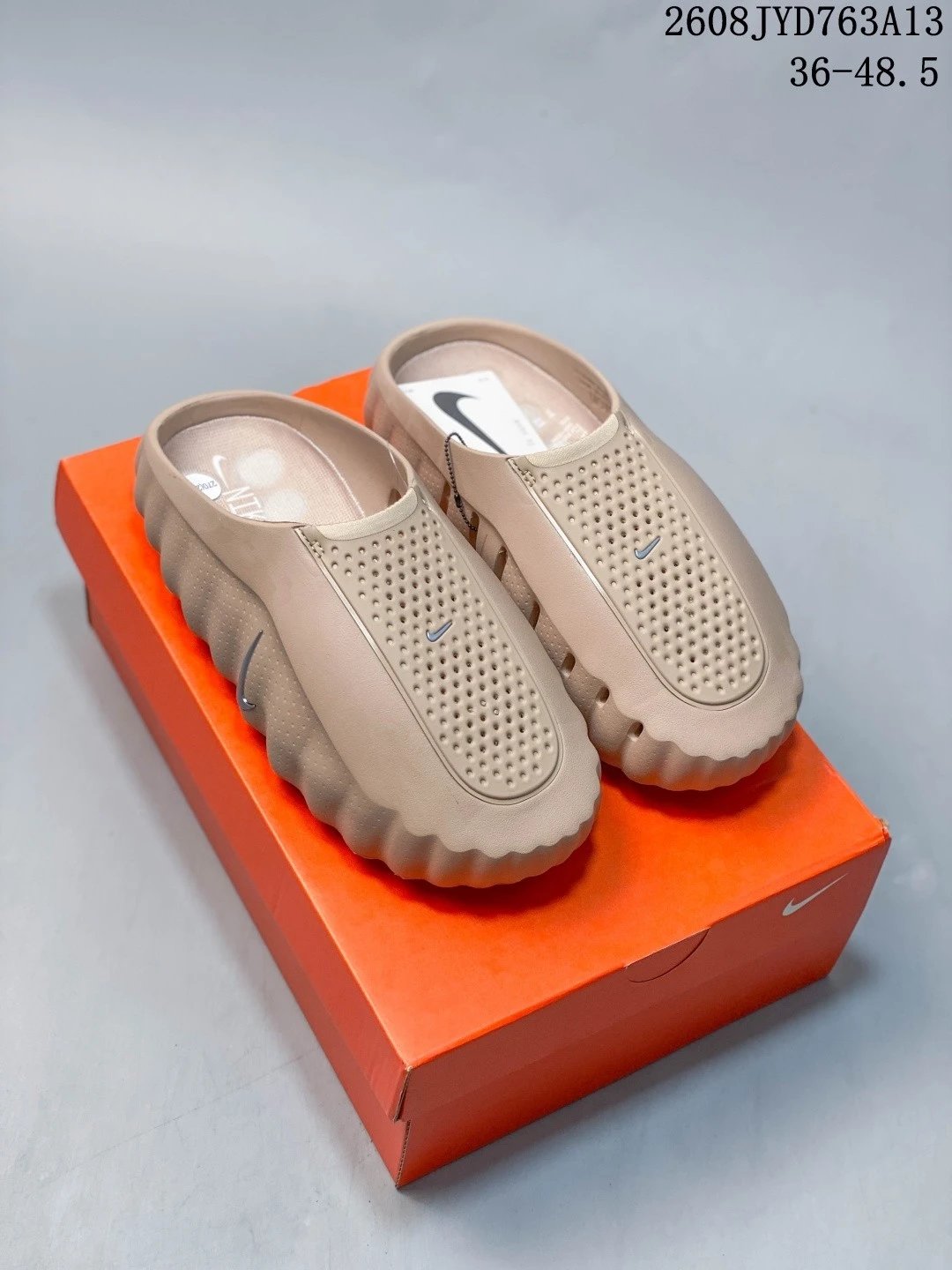 Nike Slippers Closed-Toe Mule with Studded Outsole — 5