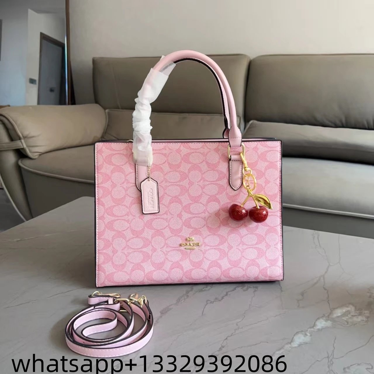 Gucci Floral Print Tote Bag with Dior Oblique Makeup Pouches Set White Purple Multicolor Handbags - 12