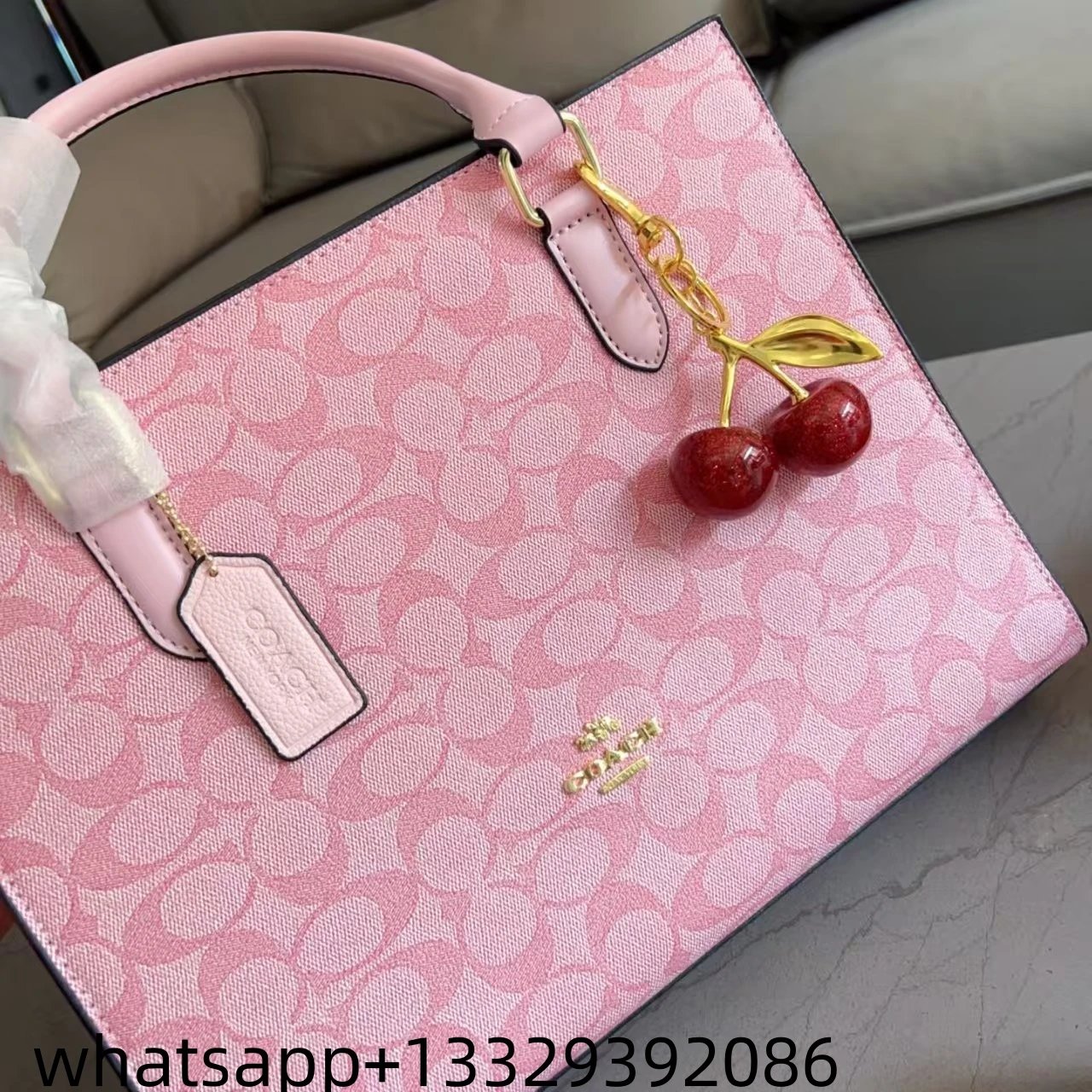 Gucci Floral Print Tote Bag with Dior Oblique Makeup Pouches Set White Purple Multicolor Handbags - 13
