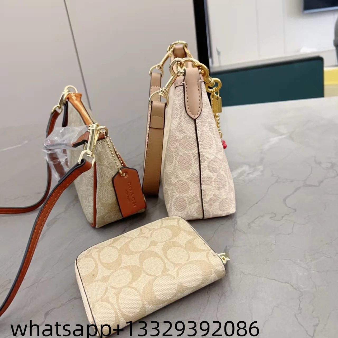 Gucci Floral Print Tote Bag with Dior Oblique Makeup Pouches Set White Purple Multicolor Handbags - 26