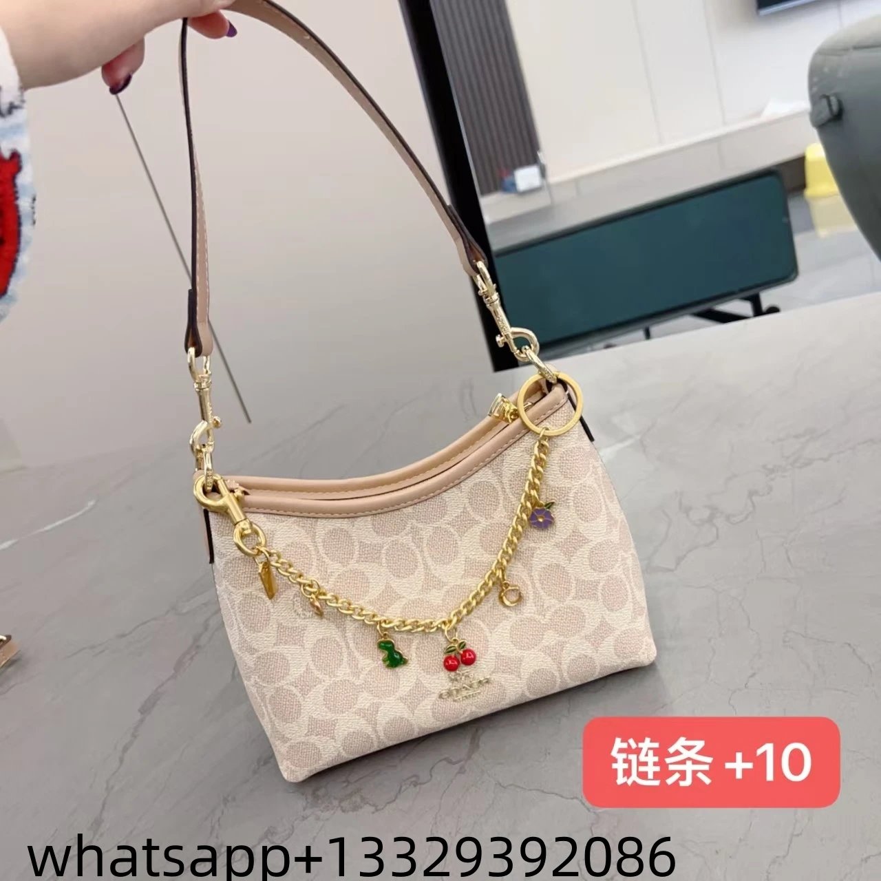 Gucci Floral Print Tote Bag with Dior Oblique Makeup Pouches Set White Purple Multicolor Handbags - 27