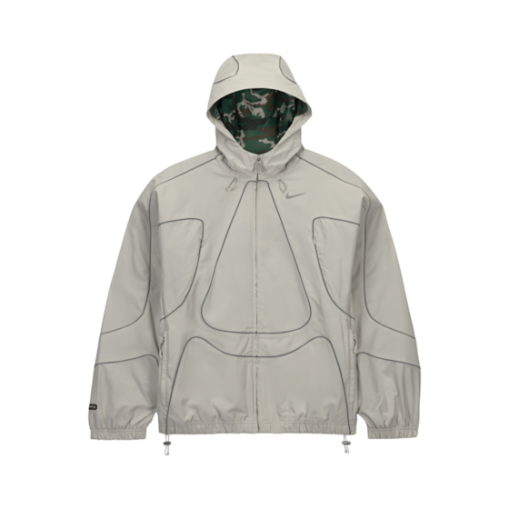 Cross-border Alcatraz co-branded jacket jacket men and women loose windbreaker heavy craft reflective stripes suit tops