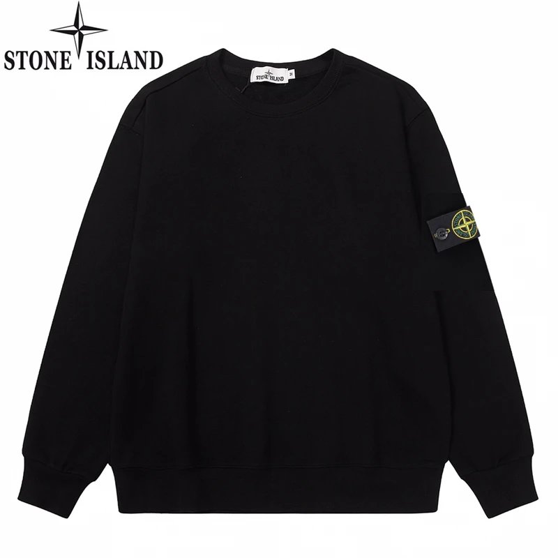 DU8.12-Autumn and winter round neck sweater loose casual sports men and women with the same 380 grams of pure cotton terry tops