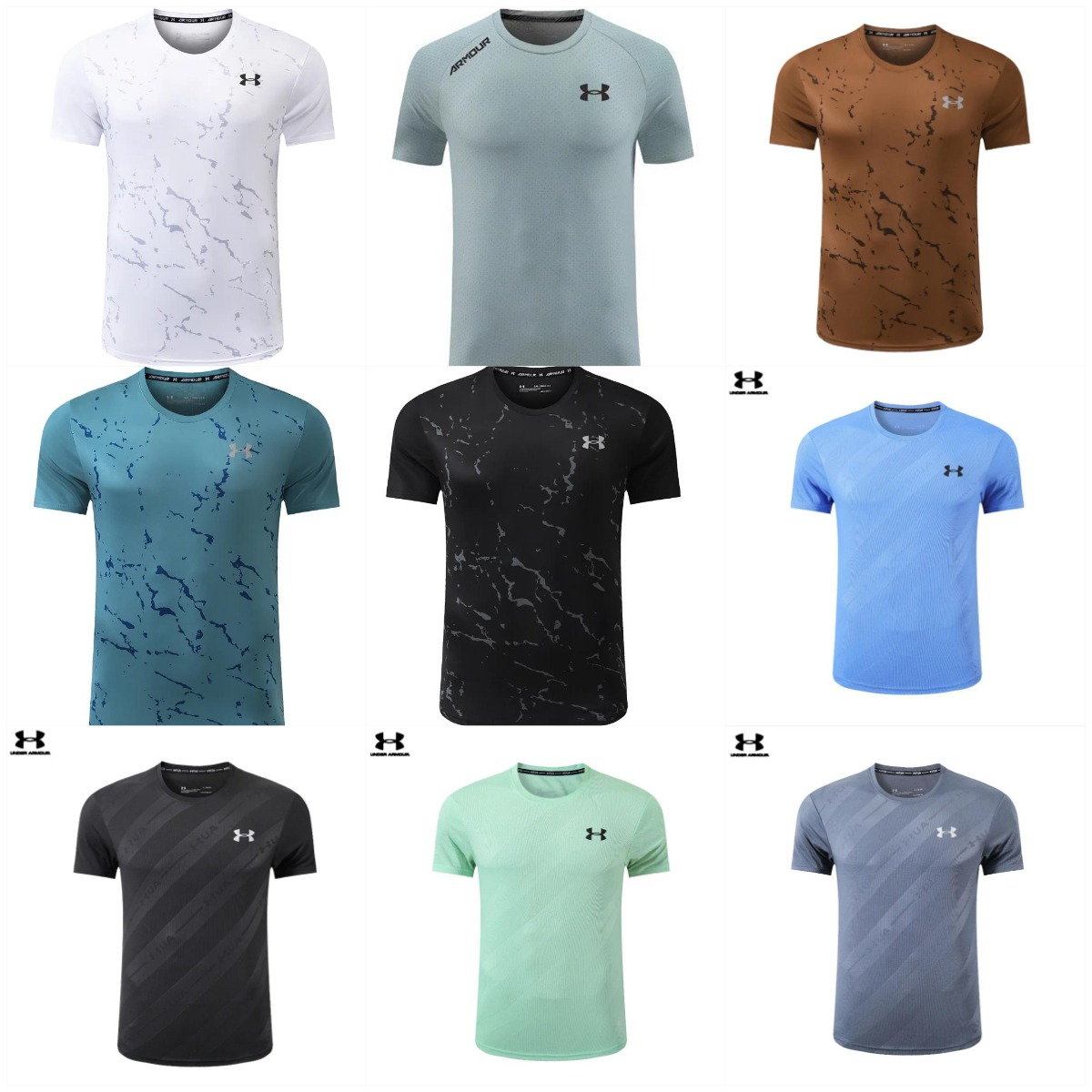 Under Armour HeatGear Marble Print Performance T-Shirt