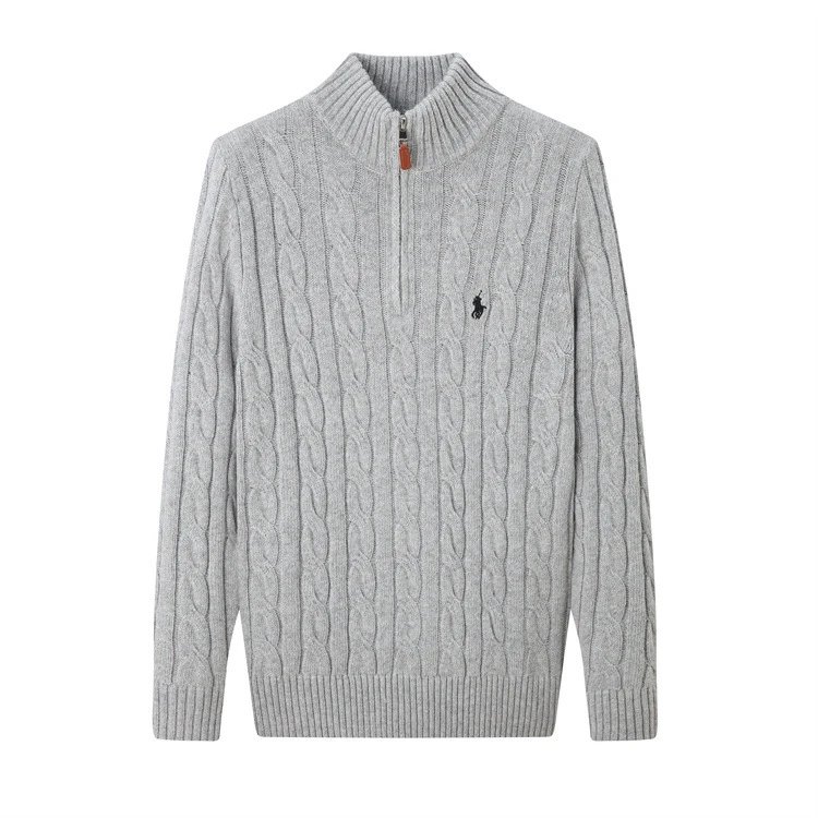 Hot selling*8跨境专供款潮牌保罗POLO小马标刺绣男士休闲纯棉纯色连帽开衫
