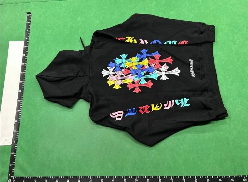 Chrome Hearts Multi-Color Cross Hoodie Sweater Black