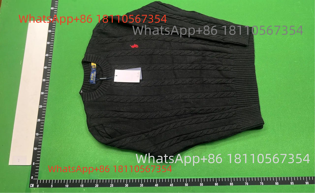 Ralph Lauren Black Sweater (Small Red Pony)