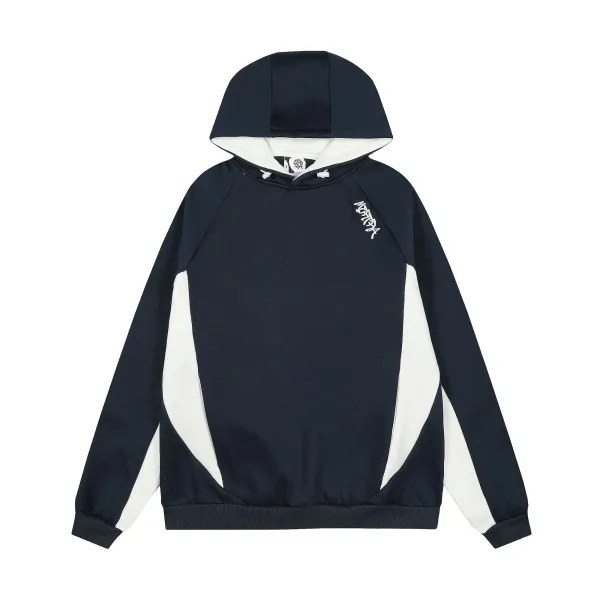 Design Embroidered Logo Hoodie Charcoal Gray Hoodie - 3