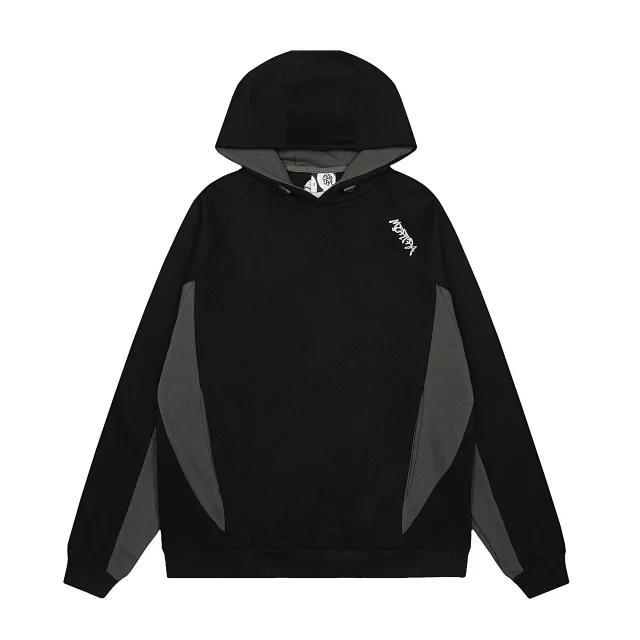 Unbranded Hoodies & Sweatshirts Color-Block Hooded Sweatshirt product detail image 5